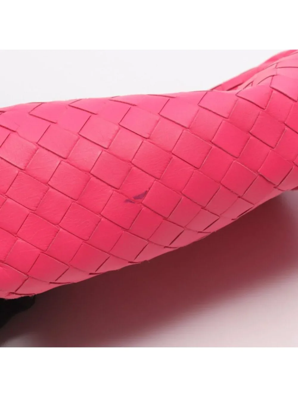 Bottega Veneta Shoulder Bag Mini the Pouch Pink Leather Intrecciato